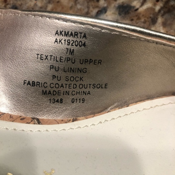 Anne Klein Marta Espadrille Wedge sling back  size 7 - Picture 2 of 4